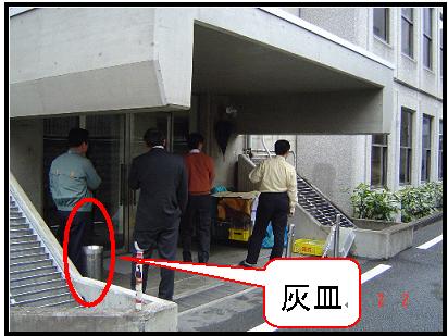 図3-5 出入り口付近での喫煙