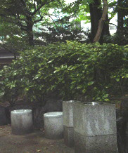 屋外の喫煙コーナー